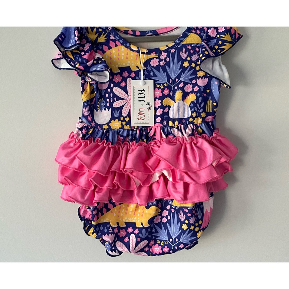 Toddler Summer Floral Romper.   Size 12-18mo.  Pete+Lucy
